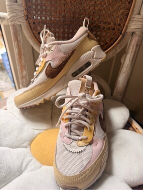 Nike Women’s Futura Retro-Accent Sneakers in Pink, Yellow & Brown